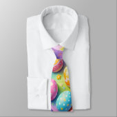 Colourful pastel Easter egg pattern festive neckti ネクタイ (タイ)