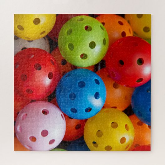 Colourful pickleballs ジグソーパズル (横)