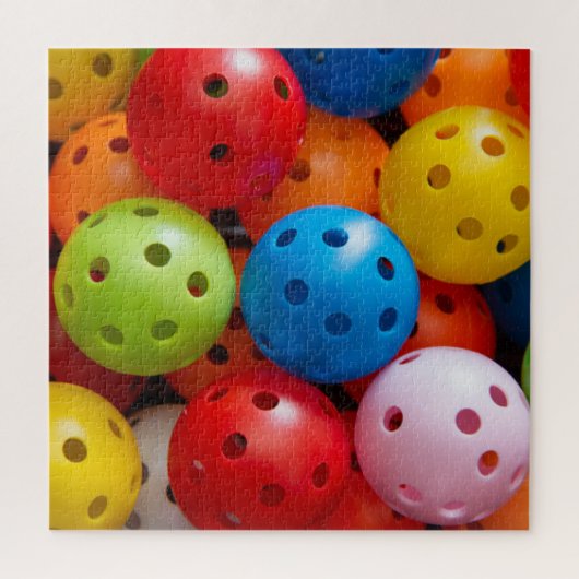 Colourful pickleballs ジグソーパズル (縦)