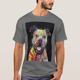 Colourful Pit Bulls pitbull lover  Tシャツ
