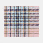 Colourful Plaid textured seamless patternabstract, フリースブランケット (正面(横))