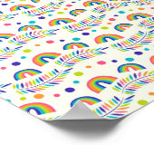 colourful poster design features a vibrant rainbow ポスター (角)