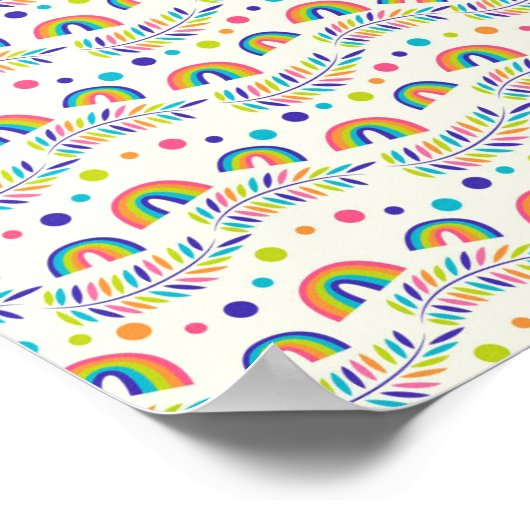 colourful poster design features a vibrant rainbow ポスター (角)