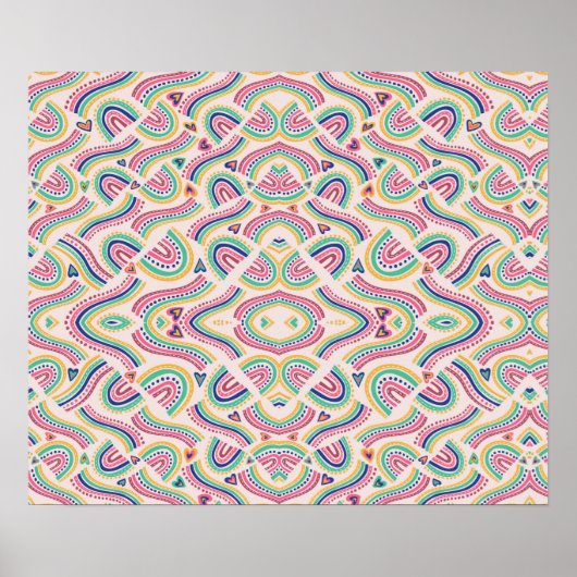 colourful poster design features a vibrant rainbow ポスター (正面)