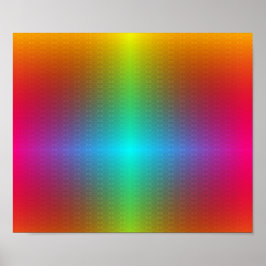 colourful poster design features a vibrant rainbow ポスター