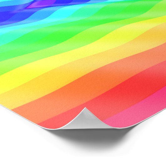 colourful poster design features a vibrant rainbow ポスター (角)