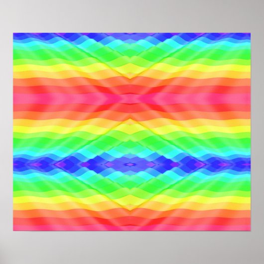 colourful poster design features a vibrant rainbow ポスター (正面)