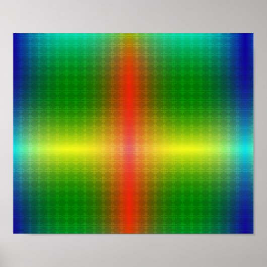 colourful poster design features a vibrant rainbow ポスター (正面)