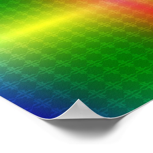 colourful poster design features a vibrant rainbow ポスター (角)