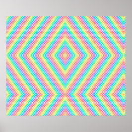 colourful poster design features a vibrant rainbow ポスター