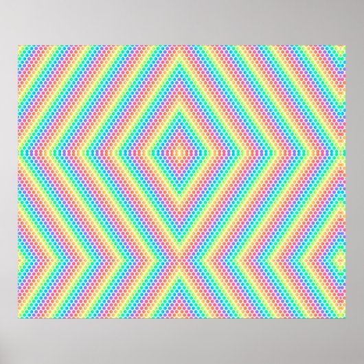 colourful poster design features a vibrant rainbow ポスター (正面)