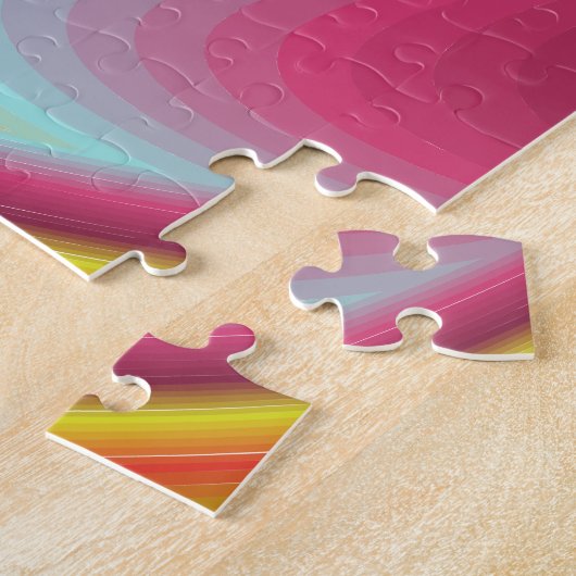 Colourful Psychedelic Illusion Holographic ジグソーパズル (側面)