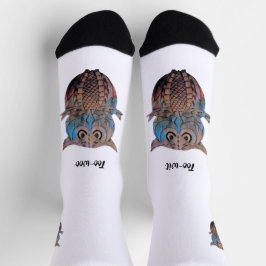 Colourful Quirky Owl Socks ソックス