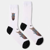 Colourful Quirky Owl Socks ソックス (右)