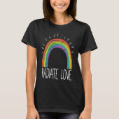 Colourful Rainbow T  Radiate Positivity Motivation Tシャツ (正面)
