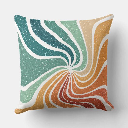 Colourful Retro Patterned Style クッション (裏面)