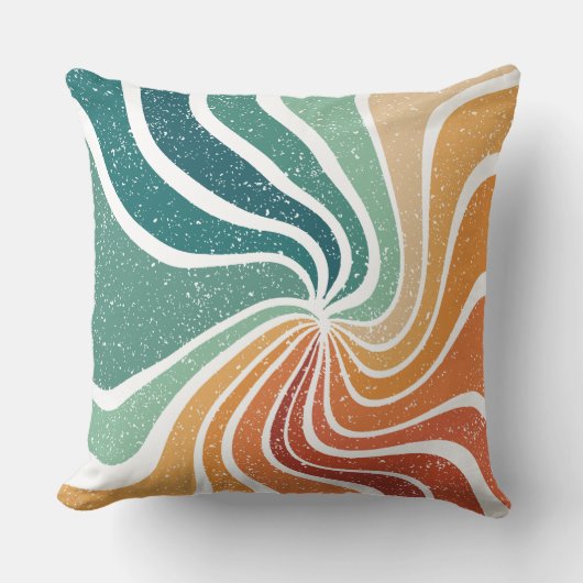 Colourful Retro Patterned Style クッション (正面)