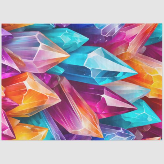 Colourful Rock Crystal Art Tissue Paper 薄葉紙 (正面)