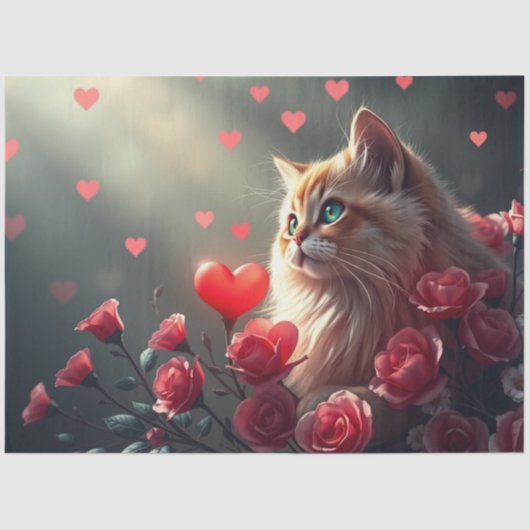 Colourful Romantic Cats Tissue Paper 薄葉紙 (正面)