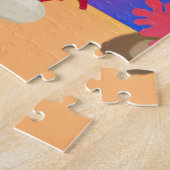 Colourful Seahorse and Tropical Fish Under water ジグソーパズル (側面)