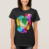 Colourful Silk Chicken Fan Animal Tシャツ (正面)