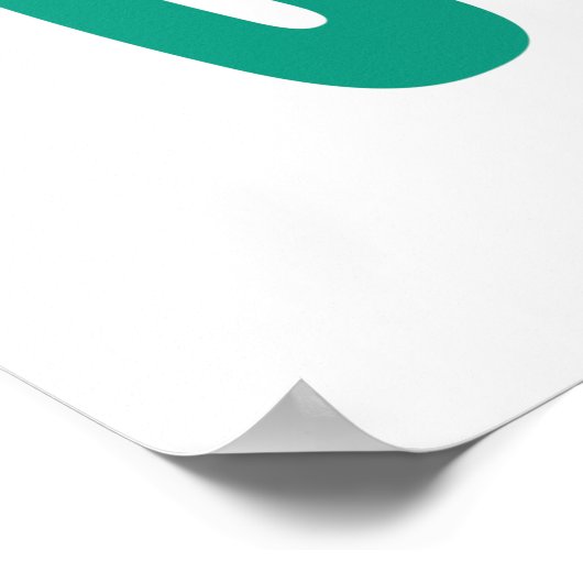 Colourful smile phrase kids room ポスター (角)