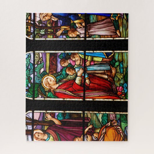 Colourful stained glass ジグソーパズル (縦)