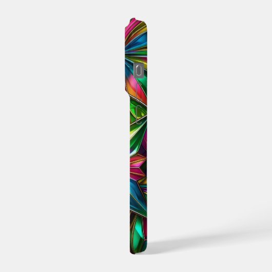 Colourful starbursts Phone Case iPhoneケース (左側面)