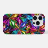 Colourful starbursts Phone Case iPhoneケース (裏面横)