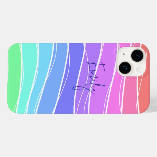 Colourful Striped Case-Mate iPhoneケース (裏面 (横))
