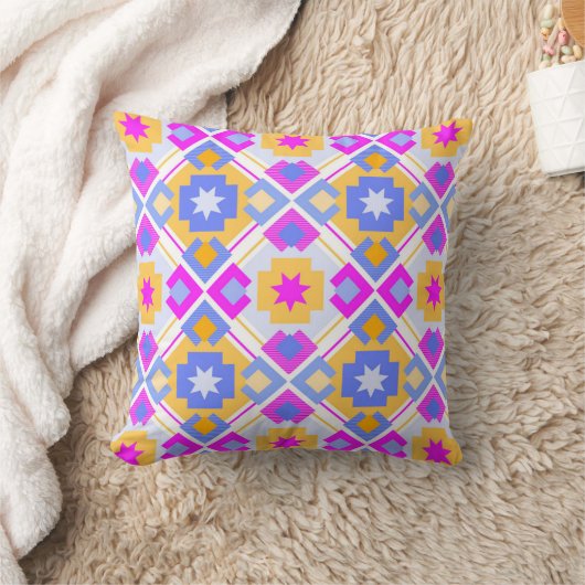 Colourful throw pillow design  クッション (ブランケット)