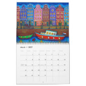 Colourful Travels 2-Page Calendar by Lisa Lorenz カレンダー (3月 2027)