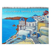 Colourful Travels 2-Page Calendar by Lisa Lorenz カレンダー (カバー)