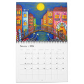 Colourful Travels 2-Page Calendar by Lisa Lorenz カレンダー (2月 2026)