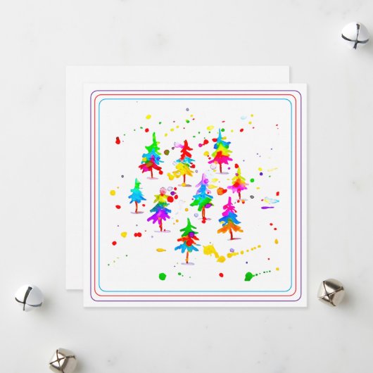 Colourful Trees シーズンカード (正面/裏面インサイチュ)