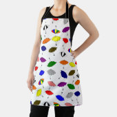 Colourful Umbrellas Design エプロン (インサイチュ)