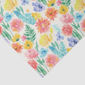 Colourful Watercolor Pastel Floral 薄葉紙 (詳細)