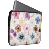 Colourful Watercolour Floral Pattern ラップトップスリーブ (正面右)