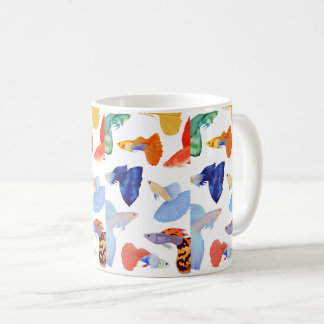 Colourful Whimsical Fish – Cute Aesthetic Mug Gift コーヒーマグカップ