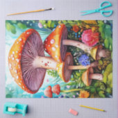 Colourful Wild MushroomsTissue Paper 薄葉紙 (クラフト)