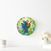 Colourful wildlife Wall Clock ラウンド壁時計 (ホーム)
