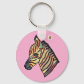 Colourful Zebra Keyring キーホルダー (裏面)