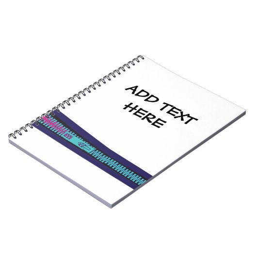 colourful zip design  ノートブック (左側)