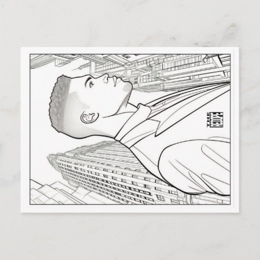 Colouring Post Card | Boss of Gotham シーズンポストカード (正面)