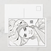 Colouring Post Card | Queen Diaspora シーズンポストカード (正面/裏面)