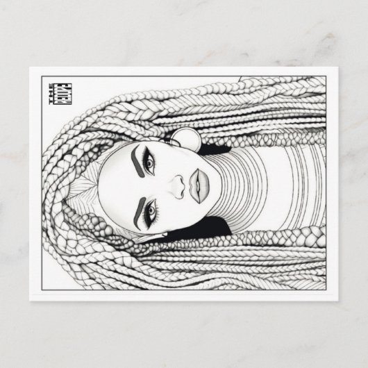 Colouring Post Card | Warrior of Ashanti シーズンポストカード (正面)