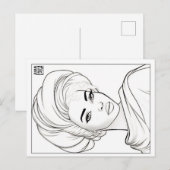 Colouring Post Card | Woman of Cloth シーズンポストカード (正面/裏面)
