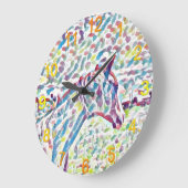Colours de la Vie Cheval, Horloge ラージ壁時計 (傾斜)