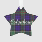 Colquhounの一族の格子縞のスコットランド人のタータンチェック オーナメント (正面)