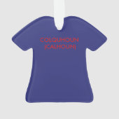 Colquhoun (Calhoun)のタータンチェックのTシャツのオーナメント オーナメント (裏面)